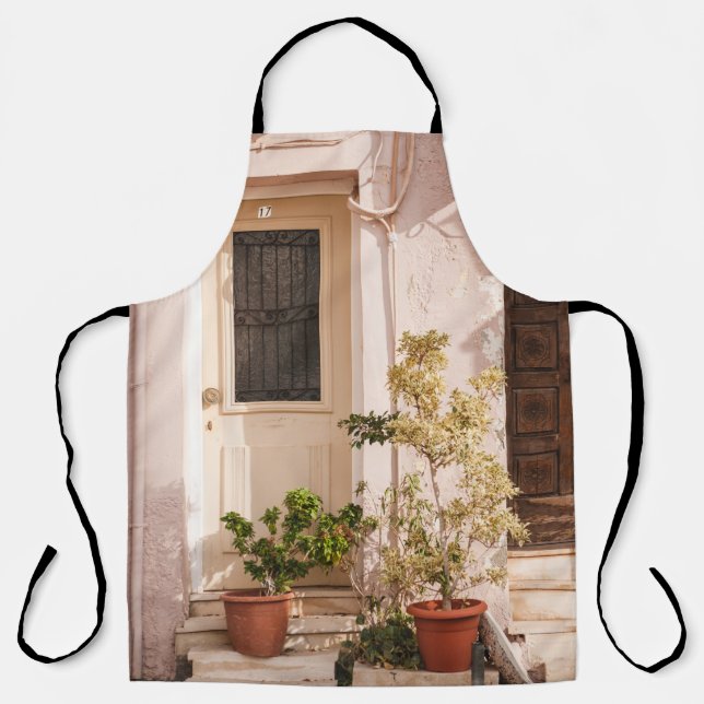 DELANTAL PLANTAS DE HOJAS VERDES (Anverso)