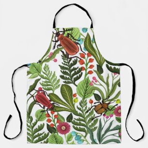 Delantal Plantas e insectos decorativos: diseño sin inconve