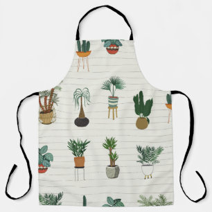 Delantal Plantas Hogares: Interior sin mangas dibujado a ma