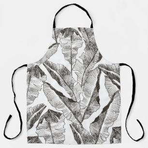 Delantal Plantas tropicales con estampado de selva sin cost