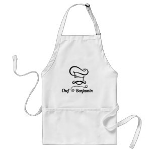 Delantal Plantilla Apron Su Nombre De Chef Regalo Personali