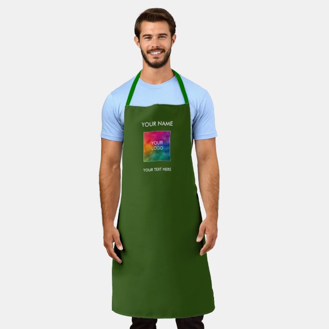 Delantal Plantilla de la empresa Aprons Personalizado Logo  (Gastado)