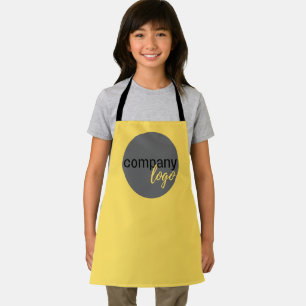 DELANTAL PLANTILLA DE LOGOTIPO AMARILLO PARA NEGOCIOS PROFE