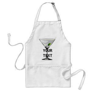 Delantal Plantilla de Martini Cocktail Apron