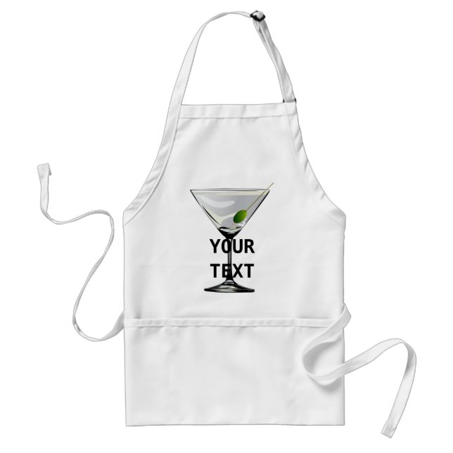 Delantal Plantilla de Martini Cocktail Apron (Frente)