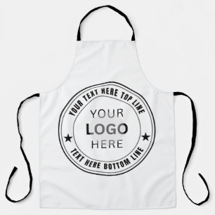 Delantal Plantilla de nombre de logotipo de negocio persona