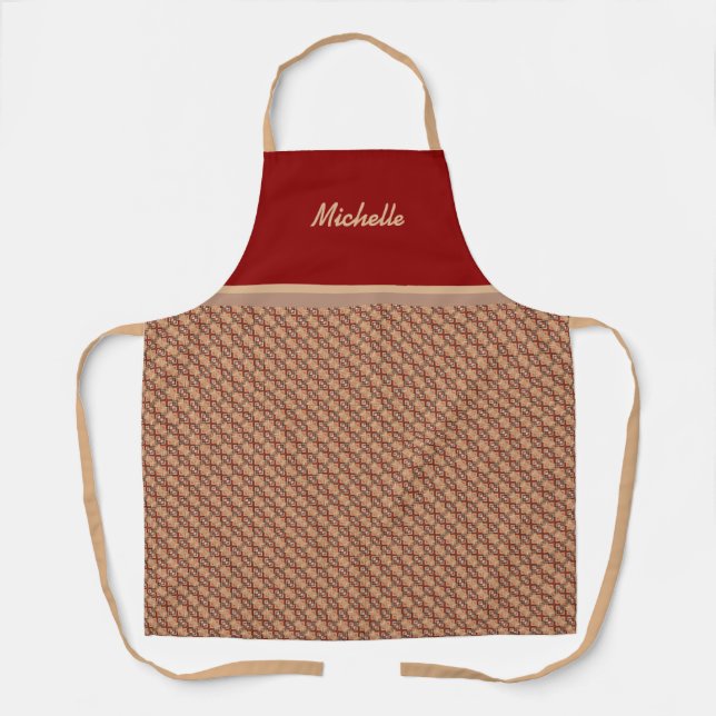 Delantal Plantilla de patrón elegante Apron (Anverso)