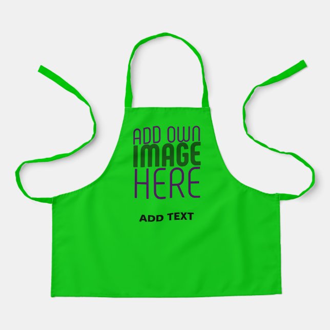DELANTAL PLANTILLA DE TEXTO DE IMAGEN VERDE MODERNA EDITABL (Anverso)