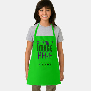 DELANTAL PLANTILLA DE TEXTO DE IMAGEN VERDE MODERNA EDITABL