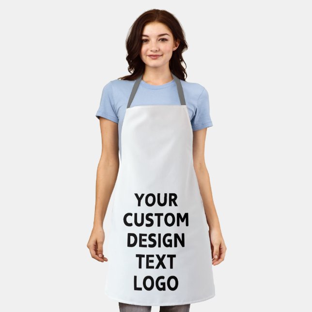 Delantal Plantilla Empresarial Personalizada Moderna Simple (Gastado)