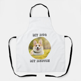 Delantal Plantilla fotográfica personalizada para mi perro 