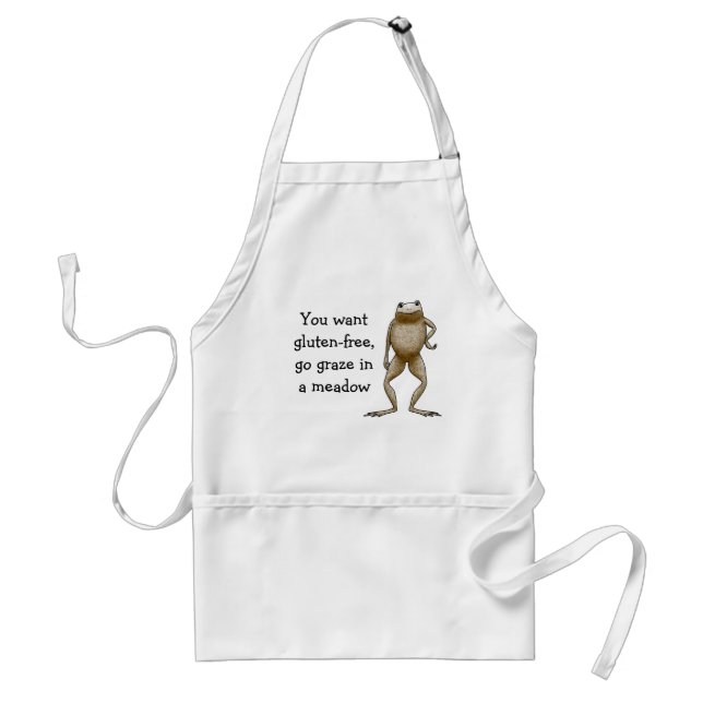Delantal Plantilla Gluten-Libre del sapo de Obadiah (Frente)
