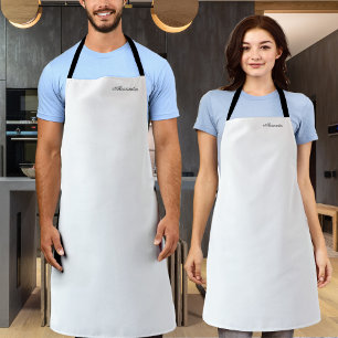 Delantal Plantilla moderna en blanco, Apron con guión negro
