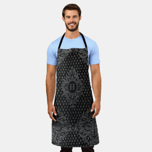Delantal Plata Ornamental sin tu Monograma Apron