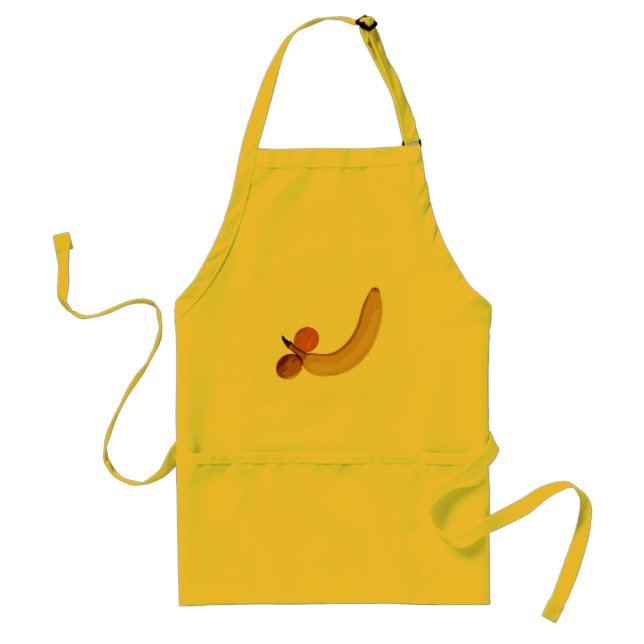 Delantal Plátano con sabor a fruta travieso (Frente)