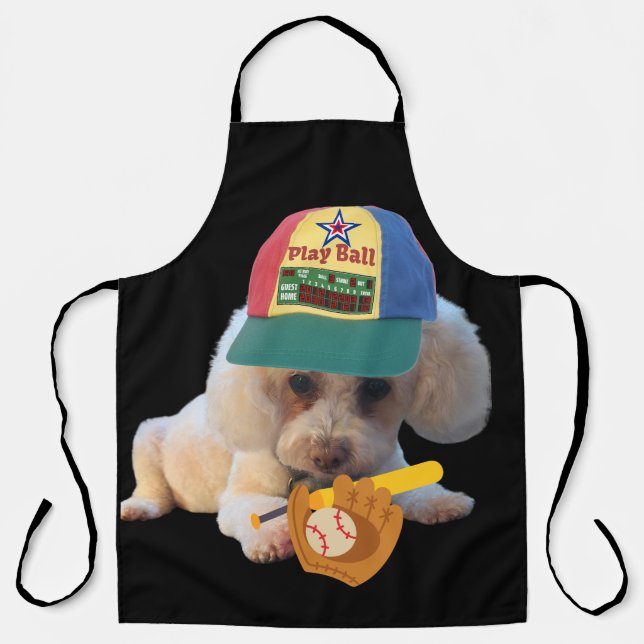 Delantal Play Ball Poodle Kitchen Apron (Anverso)
