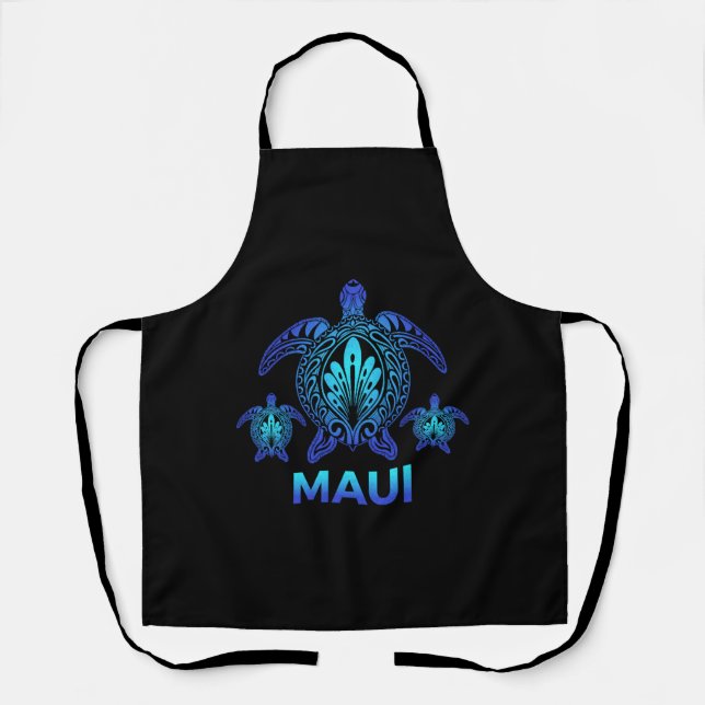 Delantal Playa Aloha de Hawaii Maui (Anverso)