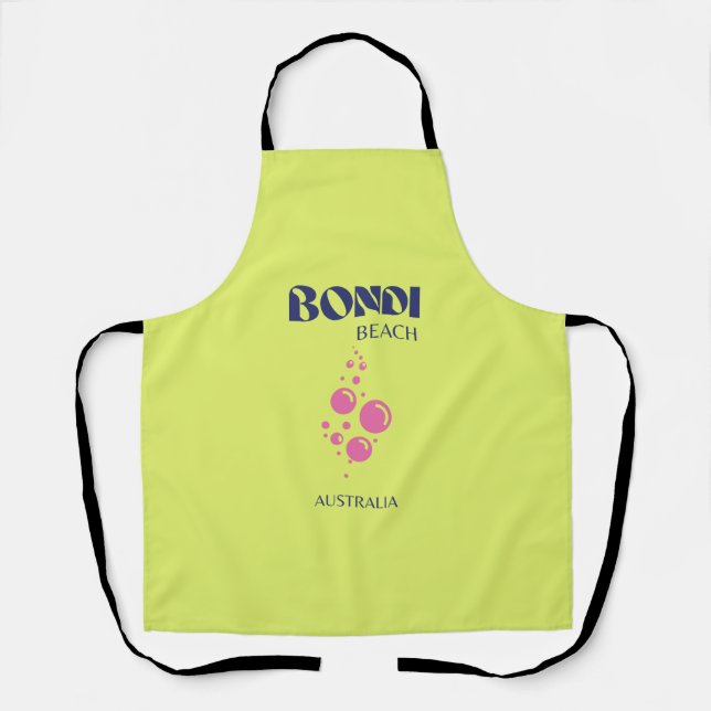 Delantal Playa Bondi, anime amarillo (Anverso)