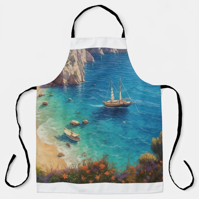 Delantal Playa de Grecia (Anverso)