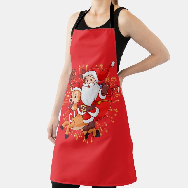 Delantal **"Playful Santa Claus Design – Fun and Festive Ch (in situ)