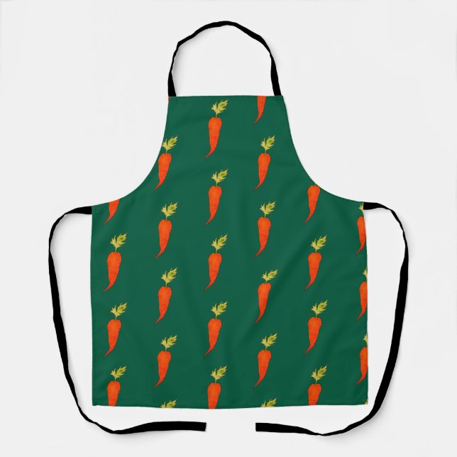 Delantal Playful Watercolor Carrot (Anverso)