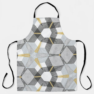 Delantal Plaza hexagonal colorida: caleidoscopio geométrico