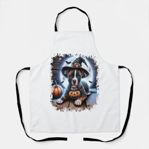 Delantal Plaza Staffy Dog Halloween