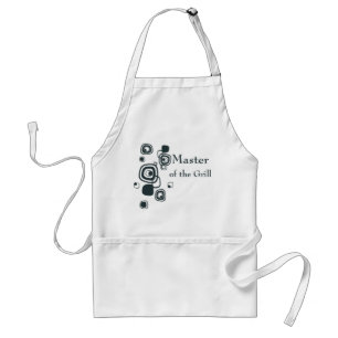 Delantal Plazas Retro Blue de los años 70 1950 Groovy Apron