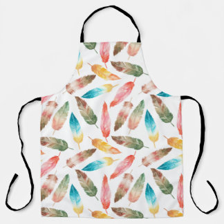 Delantal plumas de color