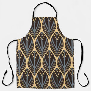 Delantal plumas de estilo indio patrón sin fisuras en plata