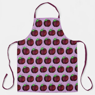 Delantal Plumas Ripe Verano Pluma Púrpura Fruta Impresión