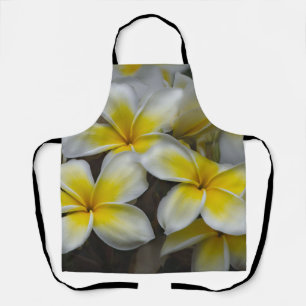 Delantal Plumeria amarilla, flor hawaiana