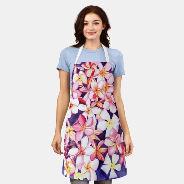 Delantal Plumeria flotante (Gastado)