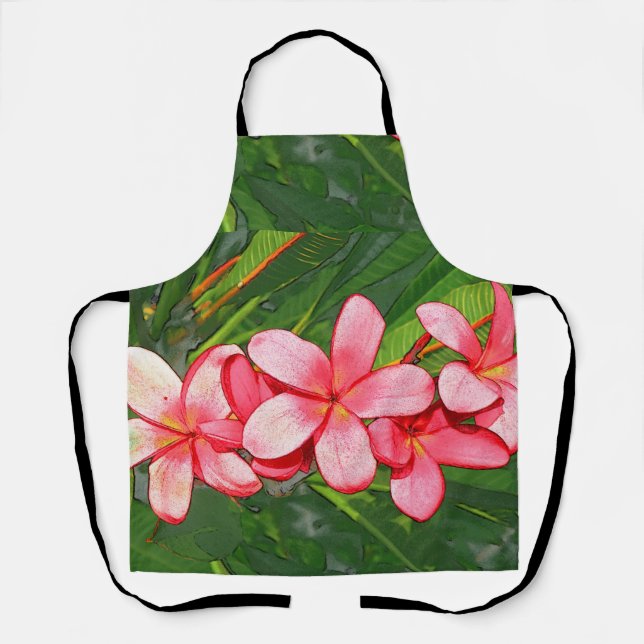 Delantal Plumerias (Anverso)