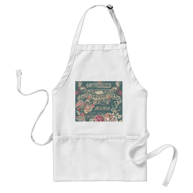 Delantal Pocket Apron, Rosa vintage (Frente)