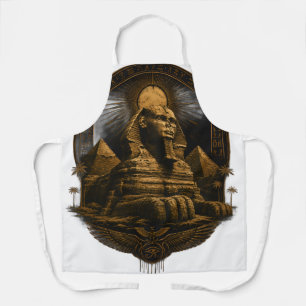 Delantal Poder Silencioso   Gran Diseño Esfinge de Egipto