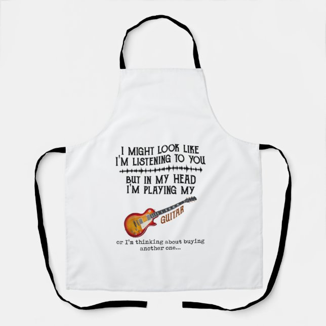 Delantal Podría parecerme a que te escucho pero en mi (Anverso)