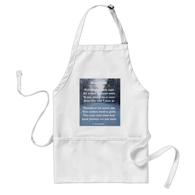 Delantal Poema Apron: Journey De Nieve De Ladee Basset (Frente)