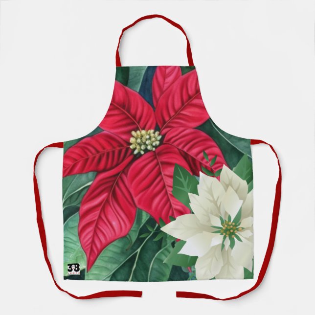 Delantal Poinsettia (Anverso)
