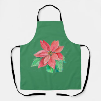 Delantal Poinsettia apron
