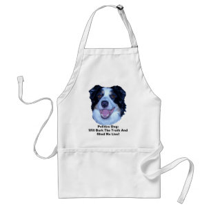 Delantal Política El Collie De La Frontera De La Política B