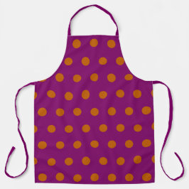 Delantal Polka Dot Apron (Magenta y Naranja)