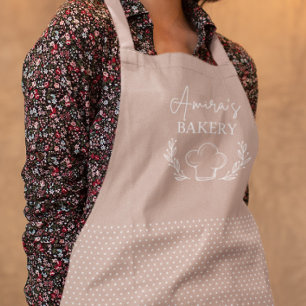 Delantal Polka Dot Dusty Apron Pink Bakery o chef casero