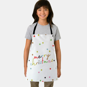Delantal polka punto MERRY CHRISTMAS retro COLORFUENTE