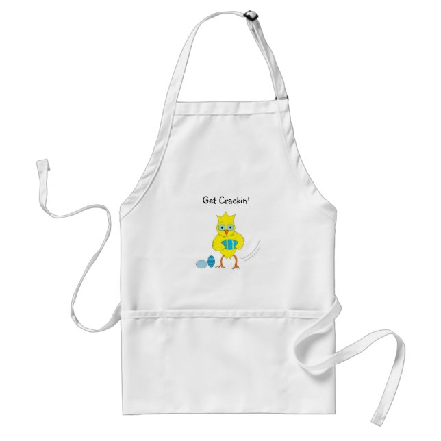 Delantal Pollito de Pascua divertido (Frente)