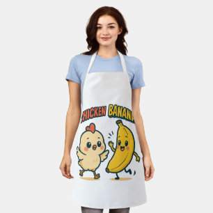 DELANTAL POLLITO PLÁTANO MONADA