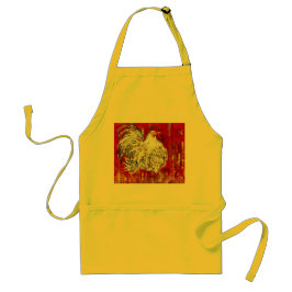 Delantal Pollo Apron Rooster corto