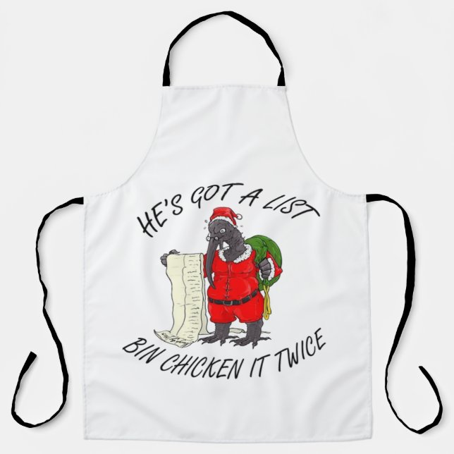 Delantal Pollo Santa Bin  (Anverso)