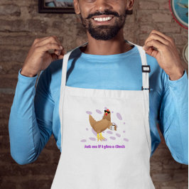 Delantal Pollo Sarcástico – Pregúntame si me importa un com