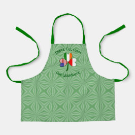 Delantal Polonia Banderas irlandesas estadounidenses Shamro